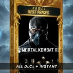 Mortal Kombat XL character collage featuring Scorpion and Sub-Zero.