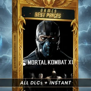 Mortal Kombat XL character collage featuring Scorpion and Sub-Zero.